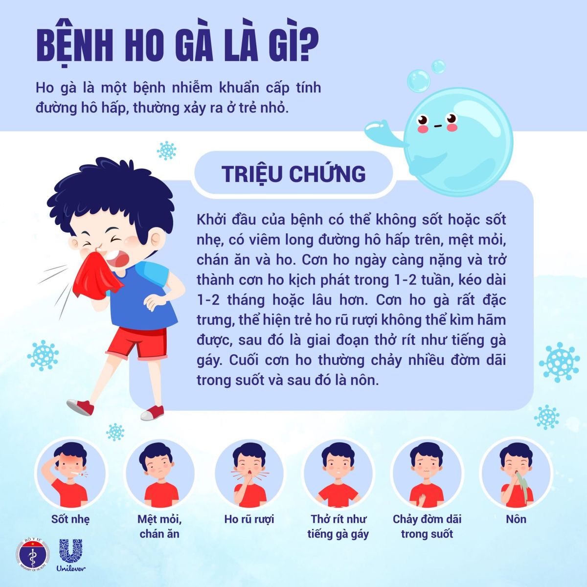 Chủ động phòng chống bệnh HO GÀ ở trẻ nhỏ
