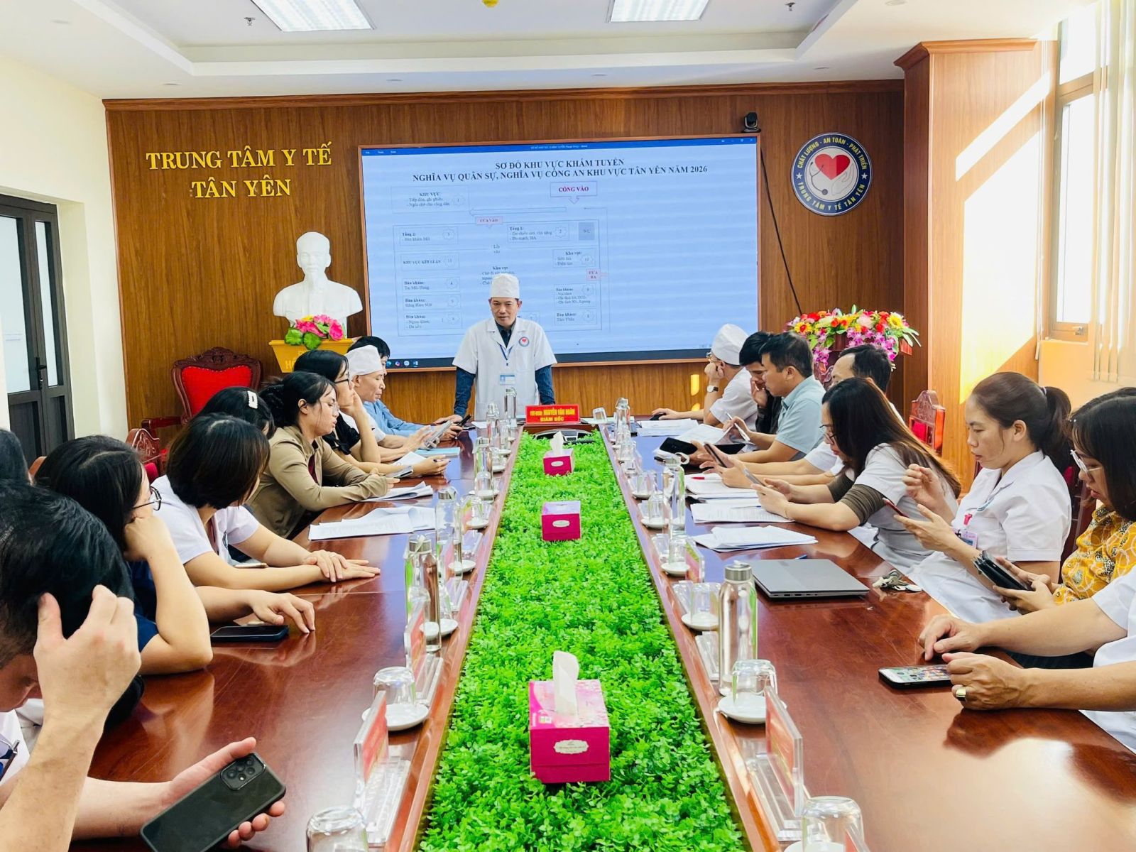 TRUNG TÂM Y TẾ TÂN YÊN TỔ CHỨC HỘI NGHỊ TRIỂN KHAI KHÁM SỨC KHOẺ NGHĨA VỤ QUÂN SỰ VÀ THAM GIA CÔNG AN NHÂN DÂN NĂM 2026