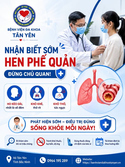 NHẬN BIẾT SỚM HEN PHẾ QUẢN: ĐỪNG CHỦ QUAN VỚI CÁC TRIỆU CHỨNG HÔ HẤP KÉO DÀI