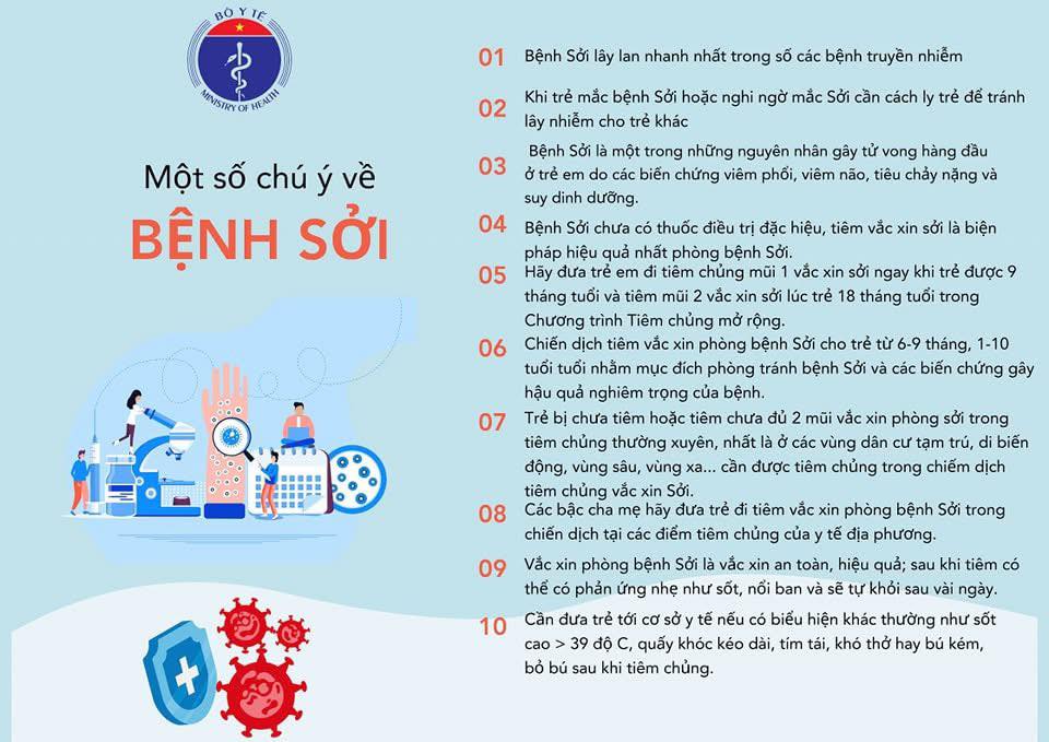 BỘ Y TẾ KÊU GỌI TOÀN DÂN CHỦ ĐỘNG PHÒNG CHỐNG DỊCH SỞI